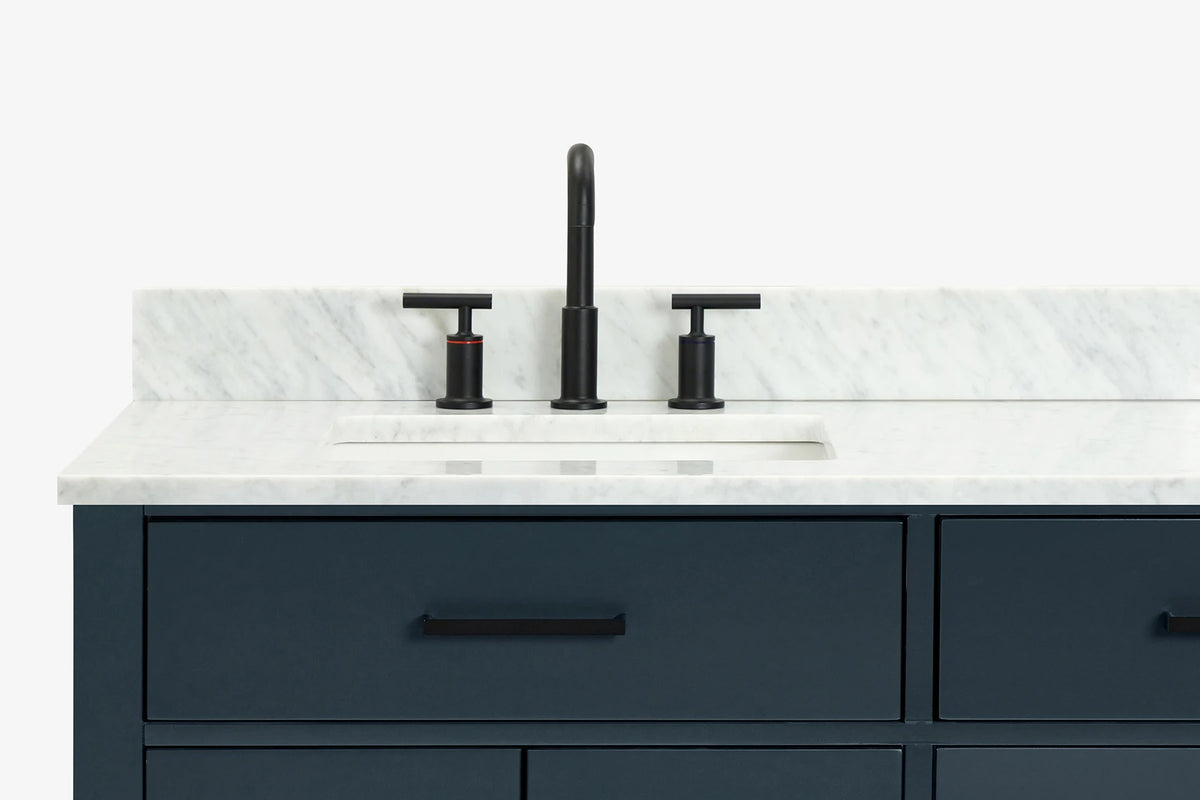 Ariel hepburn  71-73 in. double rectangle sink vanity with 0.75-1.5 in countertop