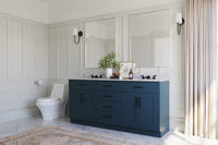 Ariel hepburn  71-73 in. double rectangle sink vanity with 0.75-1.5 in countertop