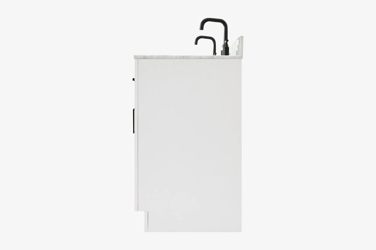 Ariel hepburn  71-73 in. double rectangle sink vanity with 0.75-1.5 in countertop