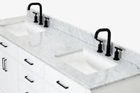 Ariel hepburn  71-73 in. double rectangle sink vanity with 0.75-1.5 in countertop