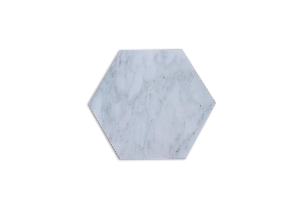 Bianco Bello Hexagon Marble Tile