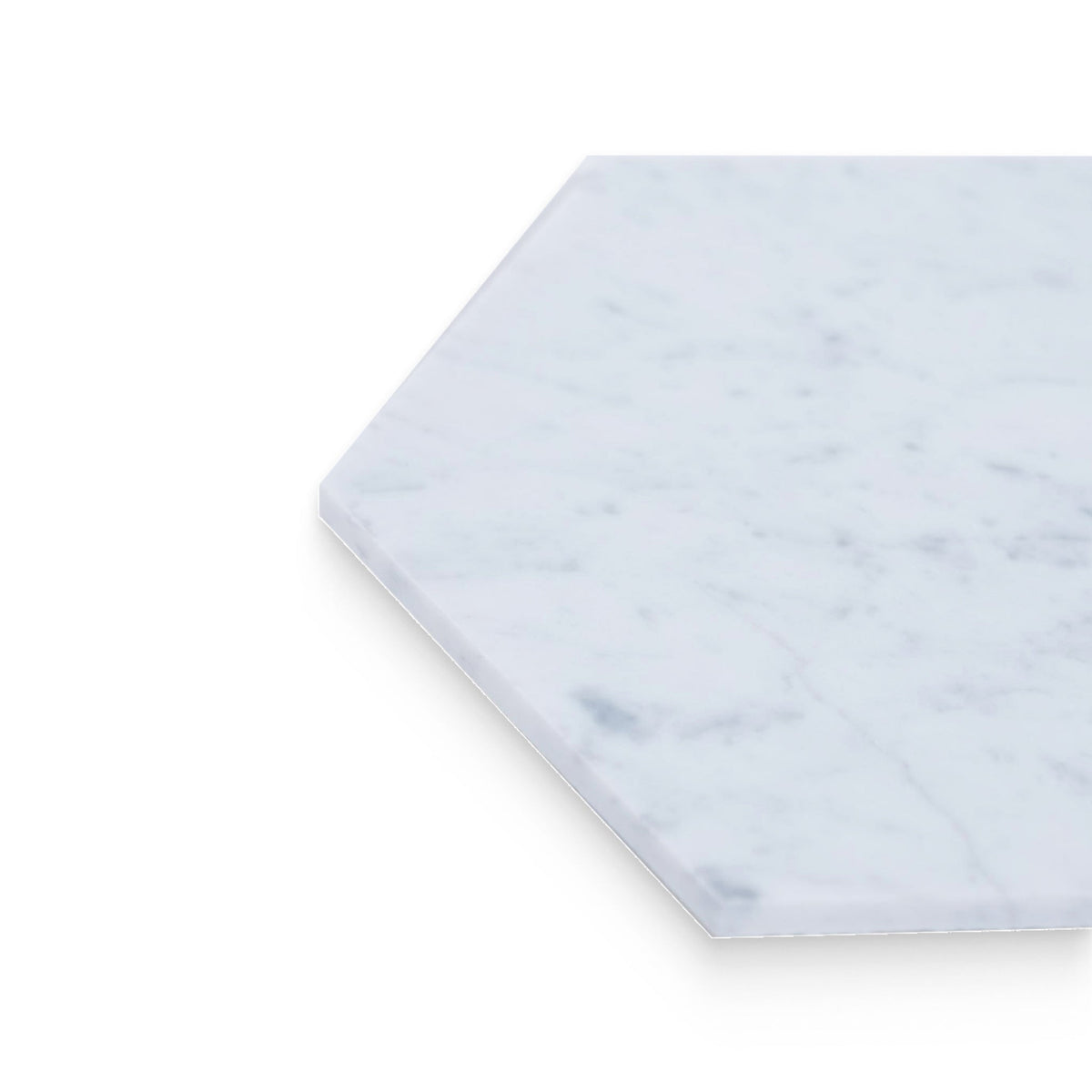 Carrara White Hexagon Marble Tile