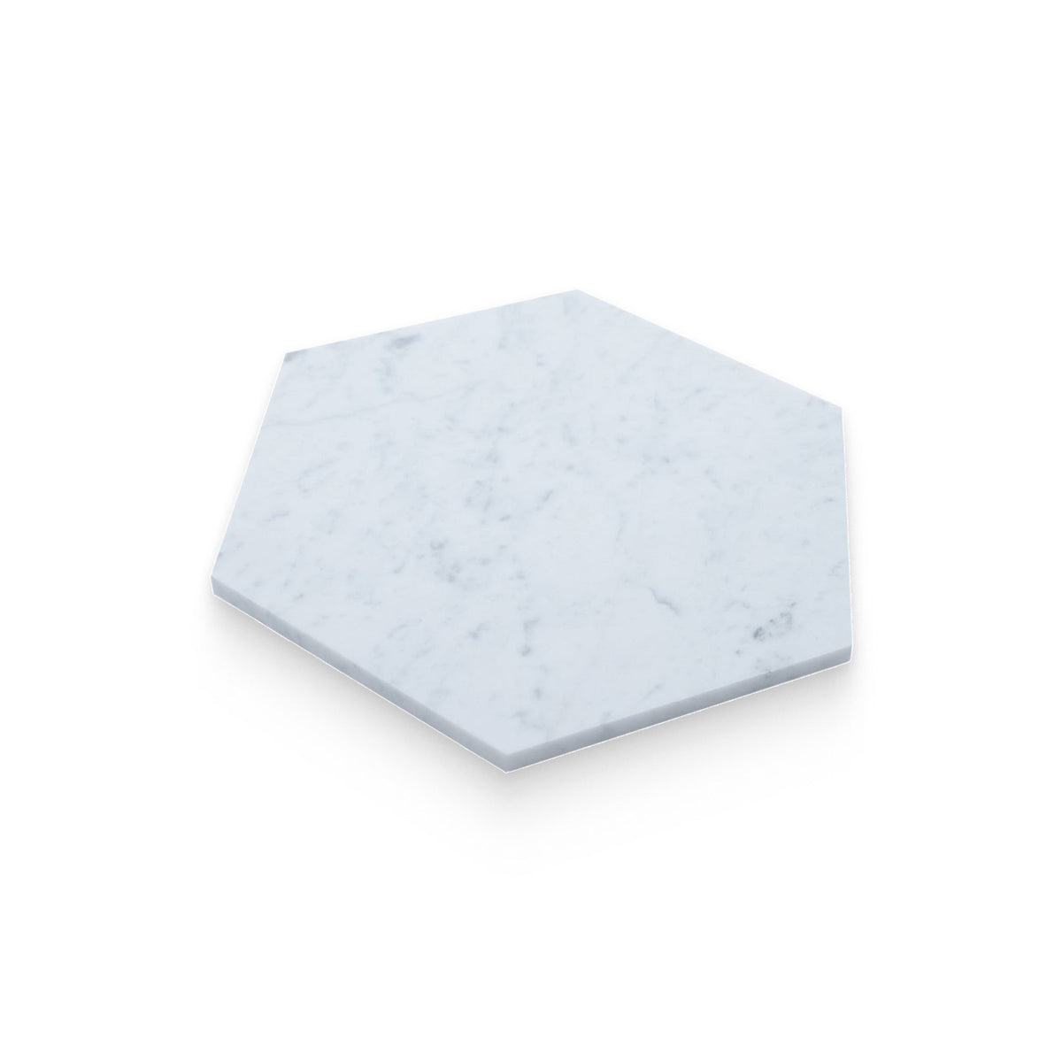 Carrara White Hexagon Marble Tile