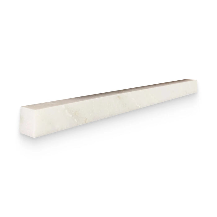Daphne White 0.75x12 Honed Modern Bullnose Trim
