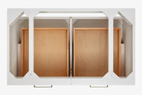 Ariel hutton 36 in.rectangle sink floating wall vanity with white quartz countertop in white