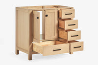 Ariel cambridge 36 in. left offset single sink base cabinet