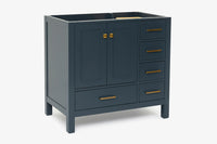 Ariel cambridge 36 in. left offset single sink base cabinet