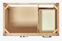 Ariel cambridge 36-37 in. left offset rectangle single sink vanity with (0.75,1.5,2) in countertop