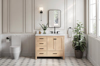 Ariel cambridge (42") right offset single sink base cabinet.