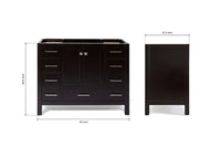 Ariel cambridge 42 in. single sink base cabinet