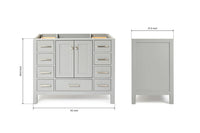 Ariel cambridge 42 in. single sink base cabinet