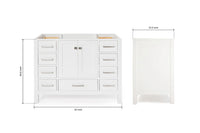 Ariel cambridge 42 in. single sink base cabinet