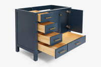 Ariel cambridge (42") right offset single sink base cabinet.