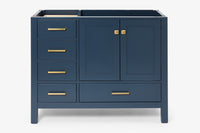 Ariel cambridge (42") right offset single sink base cabinet.