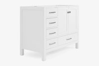 Ariel cambridge (42") right offset single sink base cabinet.