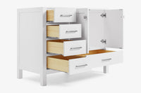 Ariel cambridge (42") right offset single sink base cabinet.