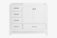 Ariel cambridge (42") right offset single sink base cabinet.