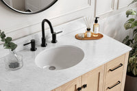 Ariel cambridge(42" & 43") single oval sink vanity with marble (0.75",1.5" & 2") in countertop