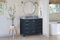 Ariel cambridge 42-43 in. single rectangle sink vanity with( 0.75, 1.5 ,2) in countertop
