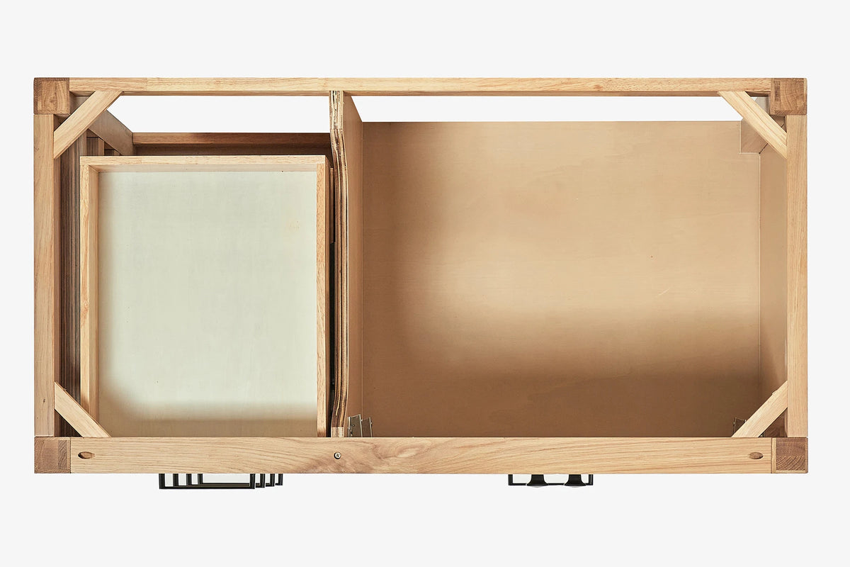 Ariel cambridge(42"&43") in. right offset oval single sink vanity with  marble (0.75",1.5"& 2") in countertop
