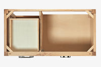 Ariel cambridge(42"&43") in. right offset oval single sink vanity with  marble (0.75",1.5"& 2") in countertop