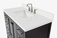 Ariel cambridge 42-43 in. single rectangle sink vanity with( 0.75, 1.5 ,2) in countertop