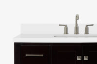 Ariel cambridge 42-43 in. single rectangle sink vanity with( 0.75, 1.5 ,2) in countertop