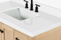 Ariel cambridge 42-43 in. single rectangle sink vanity with( 0.75, 1.5 ,2) in countertop