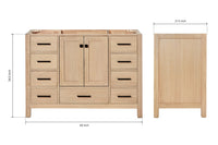 Ariel cambridge 48 in. single sink base cabinet