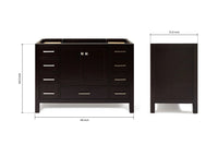 Ariel cambridge 48 in. single sink base cabinet