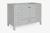 Ariel cambridge 48 in. single sink base cabinet
