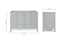 Ariel cambridge 48 in. single sink base cabinet