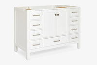 Ariel cambridge 48 in. single sink base cabinet.