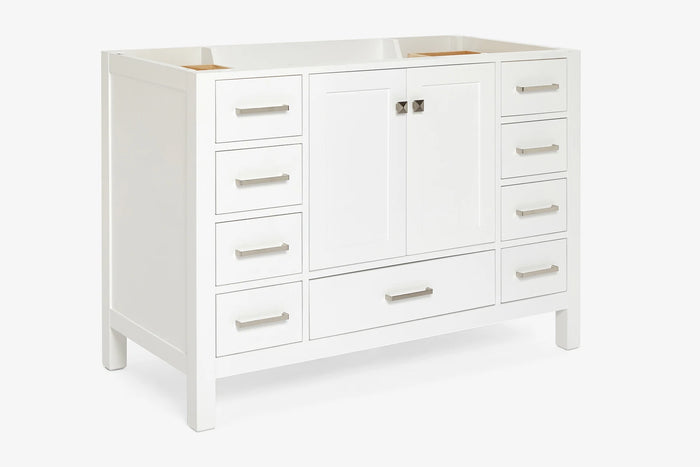 Ariel cambridge 48 in. single sink base cabinet.