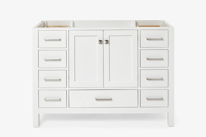 Ariel cambridge 48 in. single sink base cabinet