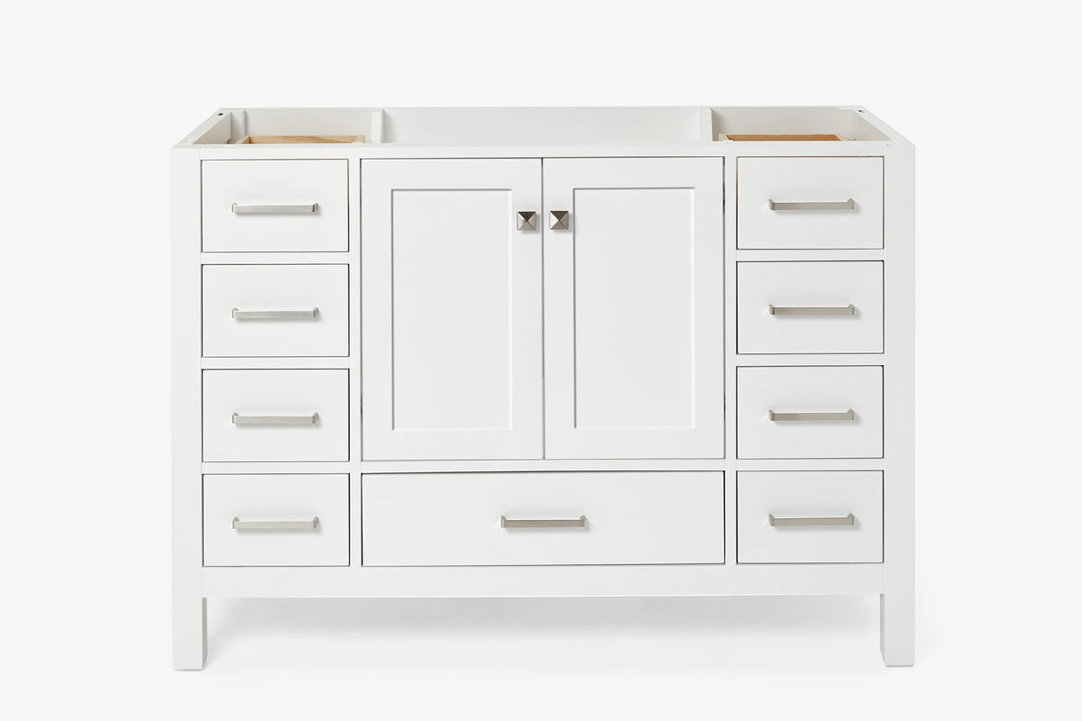 Ariel cambridge 48 in. single sink base cabinet.