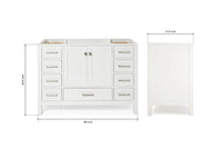 Ariel cambridge 48 in. single sink base cabinet.