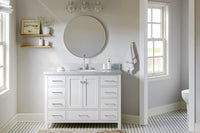 Ariel cambridge 48 in. single sink base cabinet.