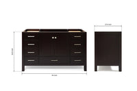 Ariel cambridge (54") single sink base cabinet