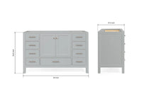 Ariel cambridge (54") single sink base cabinet