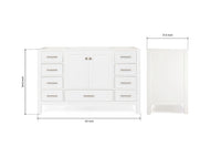 Ariel cambridge (54") single sink base cabinet