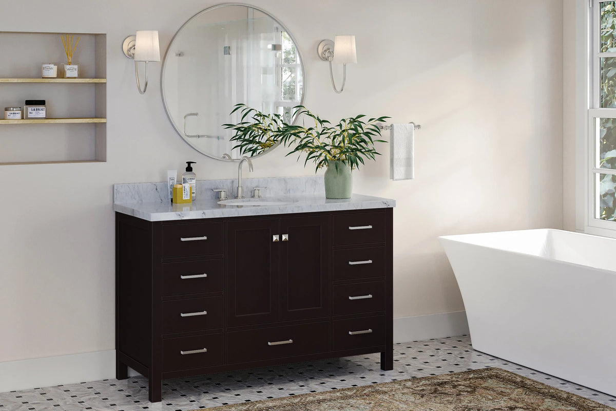 Ariel cambridge (54") single sink base cabinet
