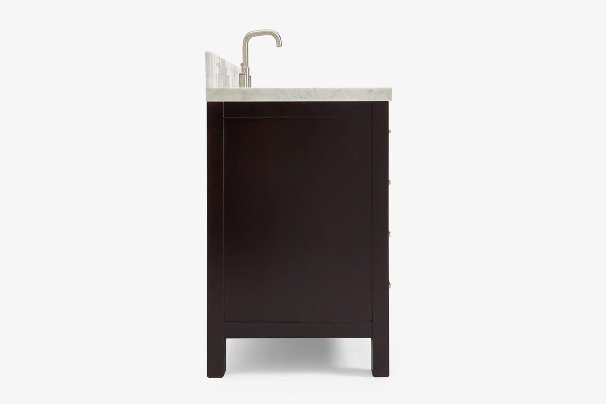 Ariel Cambridge 54-55 in. single rectangle sink vanity with (0.75, 1.5, 2)in countertops
