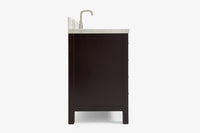 Ariel Cambridge 54-55 in. single rectangle sink vanity with (0.75, 1.5, 2)in countertops
