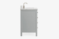Ariel Cambridge 54-55 in. single rectangle sink vanity with (0.75, 1.5, 2)in countertops
