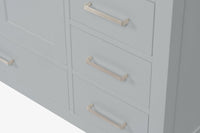 Ariel Cambridge 54-55 in. single rectangle sink vanity with (0.75, 1.5, 2)in countertops