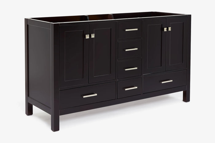 Ariel cambridge (60"& 66") double sink base cabinet.
