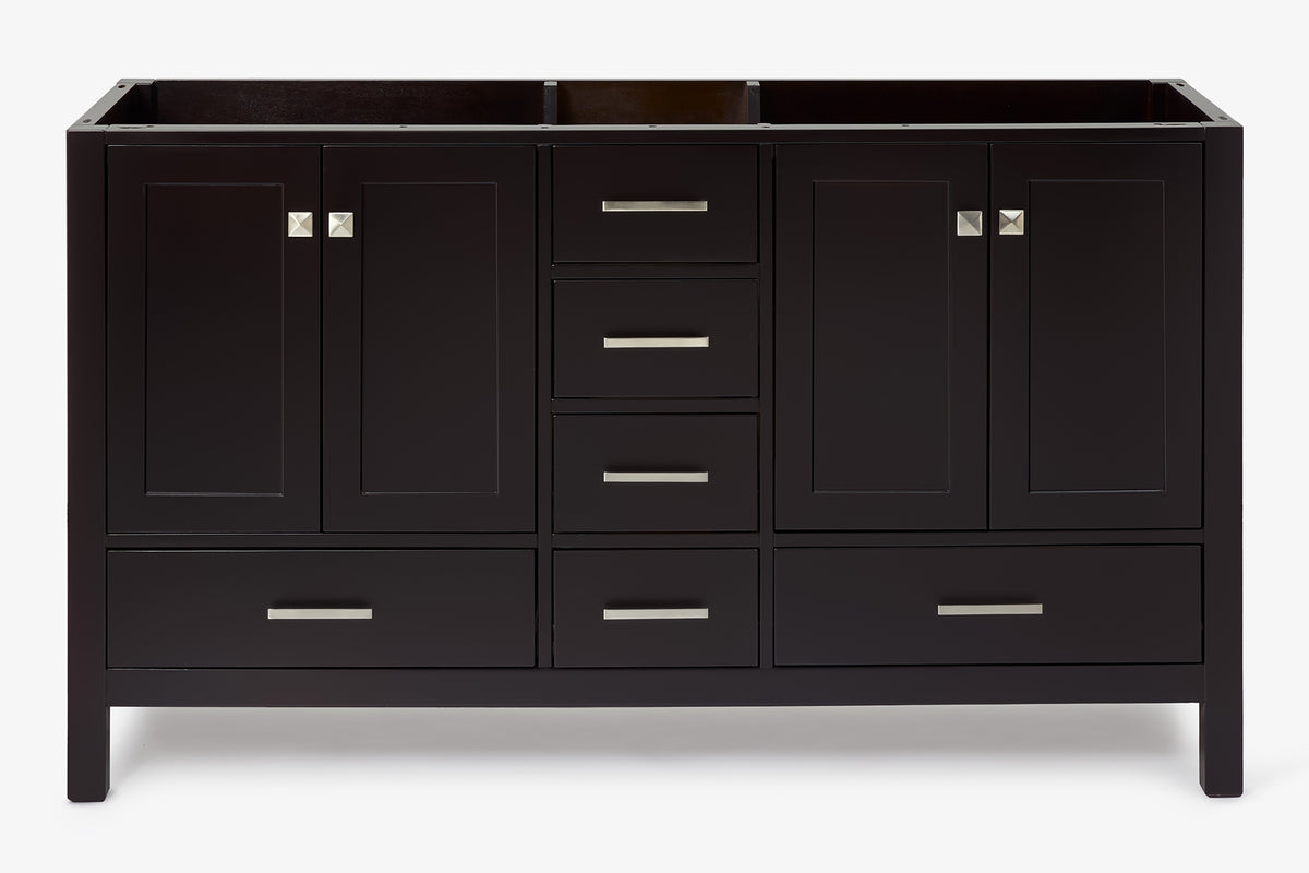 Ariel cambridge (60"& 66") double sink base cabinet.