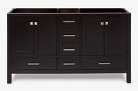 Ariel cambridge (60"& 66") double sink base cabinet.