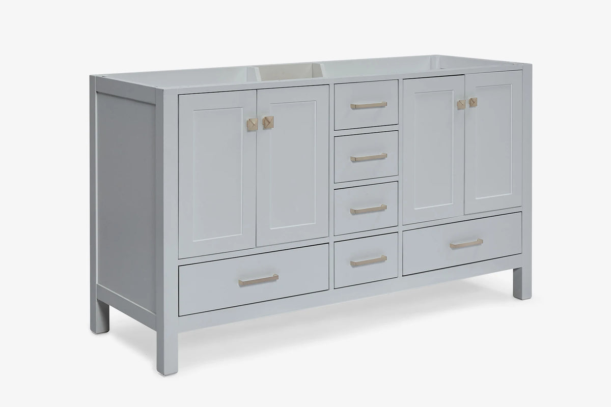 Ariel cambridge (60"& 66") double sink base cabinet.